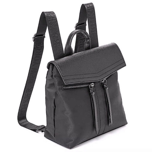 BOTKIER New York Black Nylon Mini Trigger Backpack, Like New! - Picture 1 of 13